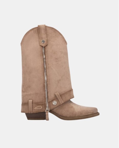 Botas Altas Cowboy Mujer XTI Beige 146098