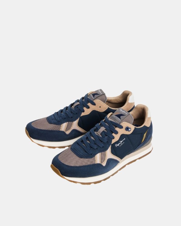 Sapatilhas Baixas Homem PEPE JEANS Azul PMS400049 BRIT CITY M