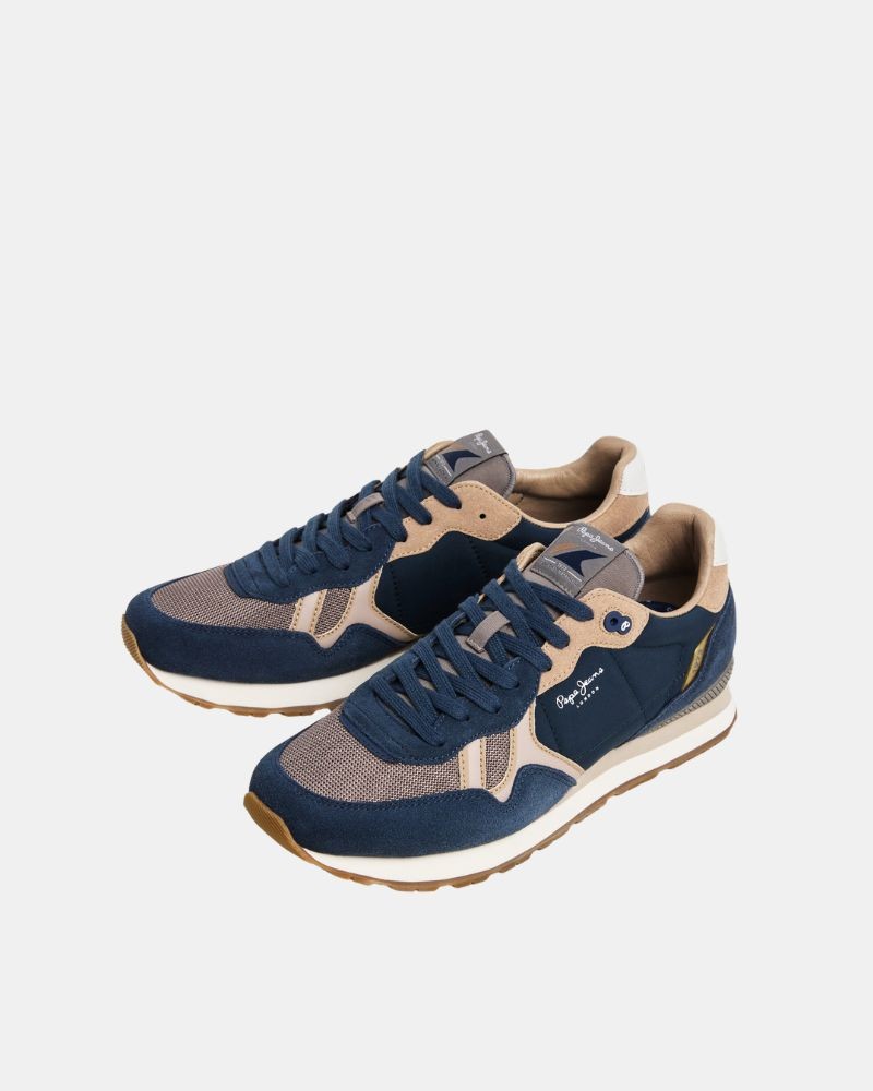 Sapatilhas Baixas Homem PEPE JEANS Azul PMS400049 BRIT CITY M
