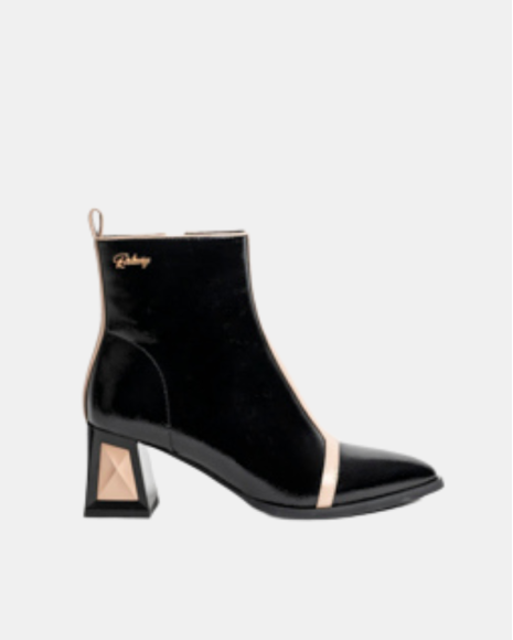 Botins Baixos Mulher RockAway Pretos 84658