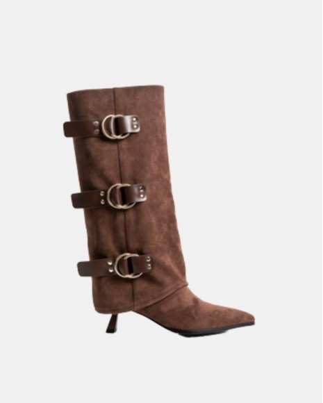 Botas Altas Mulher RockAway Castanhas 84755