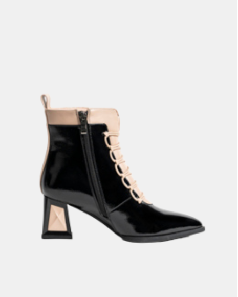 Botins Baixos Mulher RockAway Pretos 84659