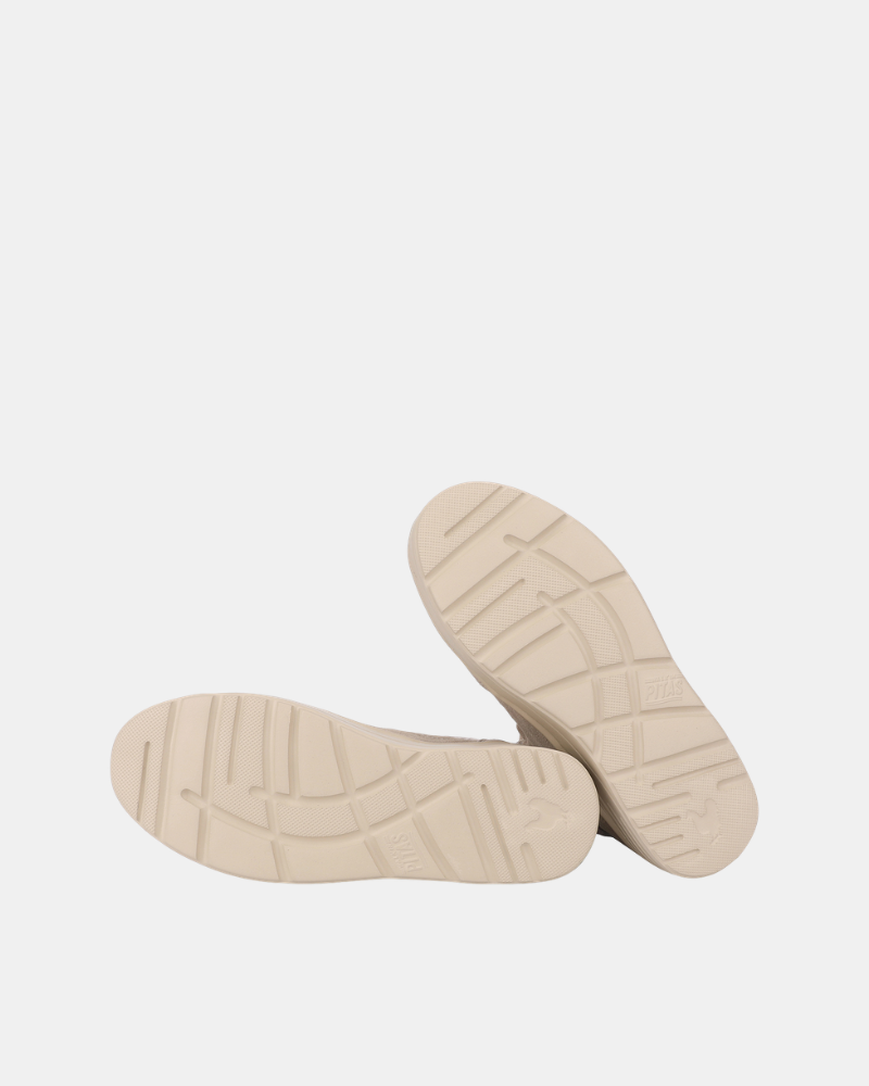 Botins Baixos Mulher Walkin Pitas Bege MANILA