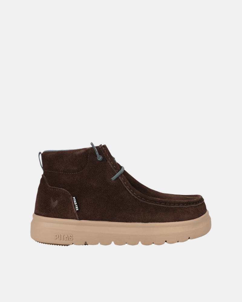 Botins Baixos Mulher Walkin Pitas Castanho PARIS