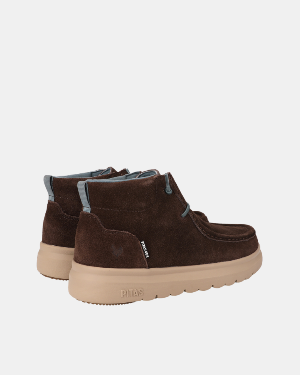 Botins Baixos Mulher Walkin Pitas Castanho PARIS