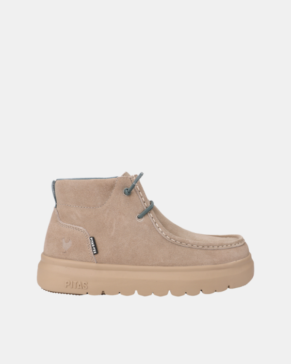 Botins Baixos Mulher Walkin Pitas Bege PARIS
