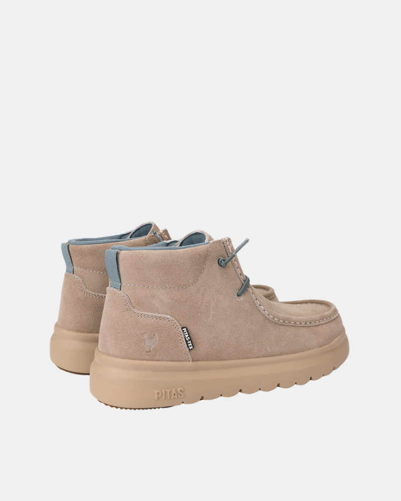 Botins Baixos Mulher Walkin Pitas Bege PARIS
