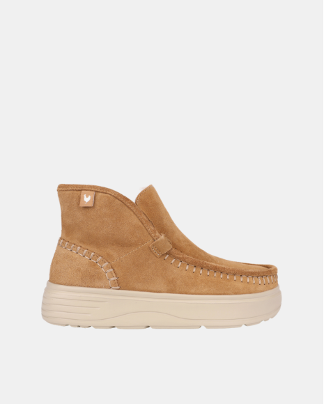 Botins Baixos Mulher Walkin Pitas Castanho PERTH