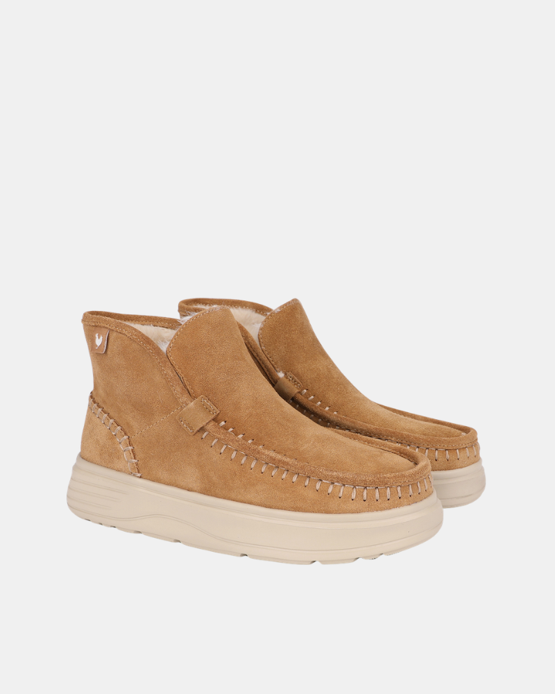 Botins Baixos Mulher Walkin Pitas Castanho PERTH