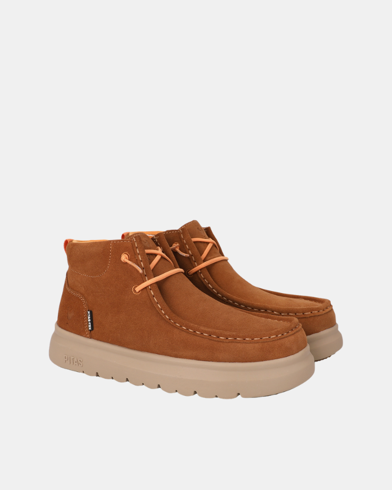 Botines Bajos Mujer Walkin Pitas Marrón PARIS