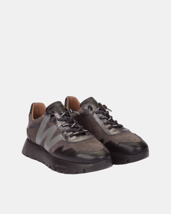 Zapatillas Bajas Mujer Wonders Negro A 24110
