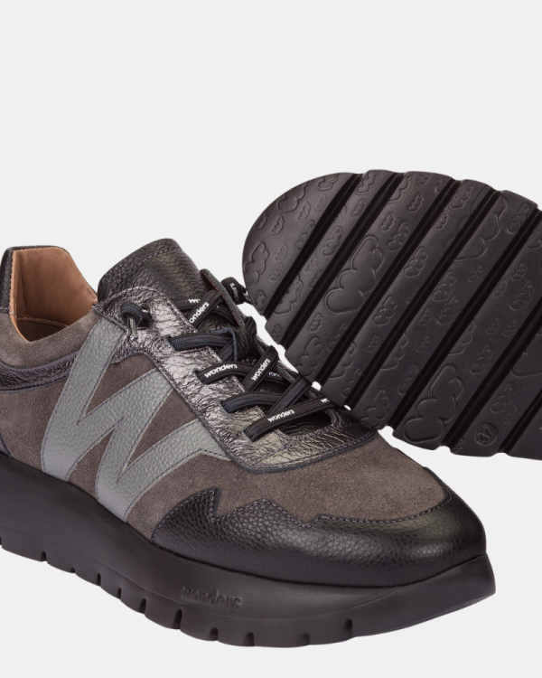 Zapatillas Bajas Mujer Wonders Negro A 24110