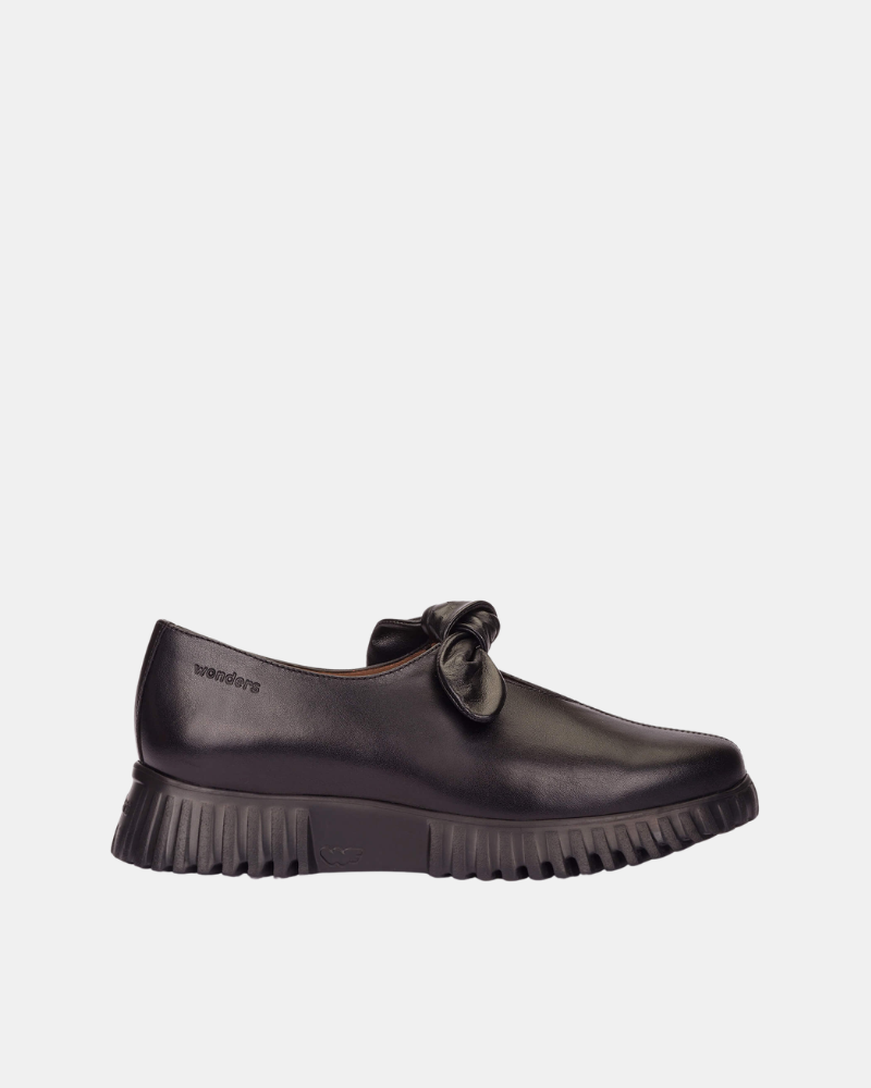 Sapatos Baixos Mulher Wonders Pretos A 4421