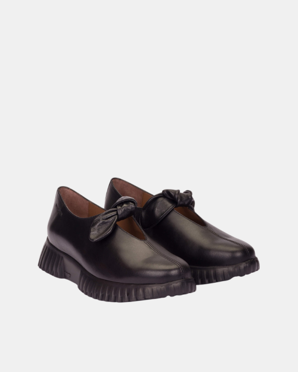 Sapatos Baixos Mulher Wonders Pretos A 4421