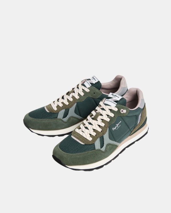 Ténis Baixos Homem PEPE JEANS Verde PMS400050 BRIT LEAGUE M