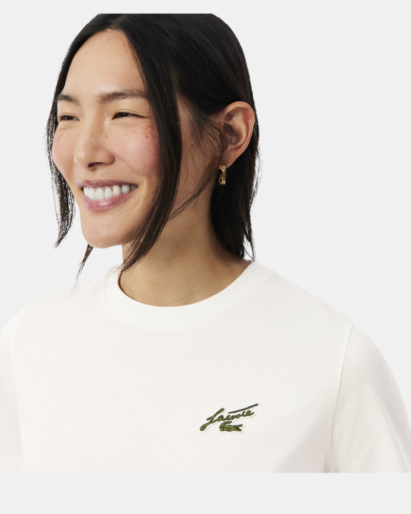 Camisetas Manga corta Mujer LACOSTE Beige TF0224