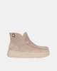 Botins Baixos Femininos Walkin Pitas Bege PERTH
