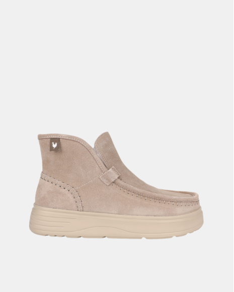 Botins Baixos Femininos Walkin Pitas Bege PERTH
