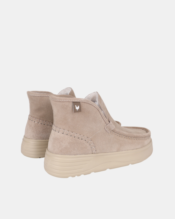 Botins Baixos Femininos Walkin Pitas Bege PERTH