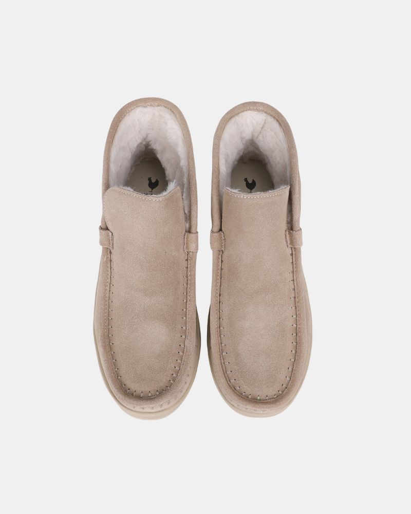 Botins Baixos Femininos Walkin Pitas Bege PERTH