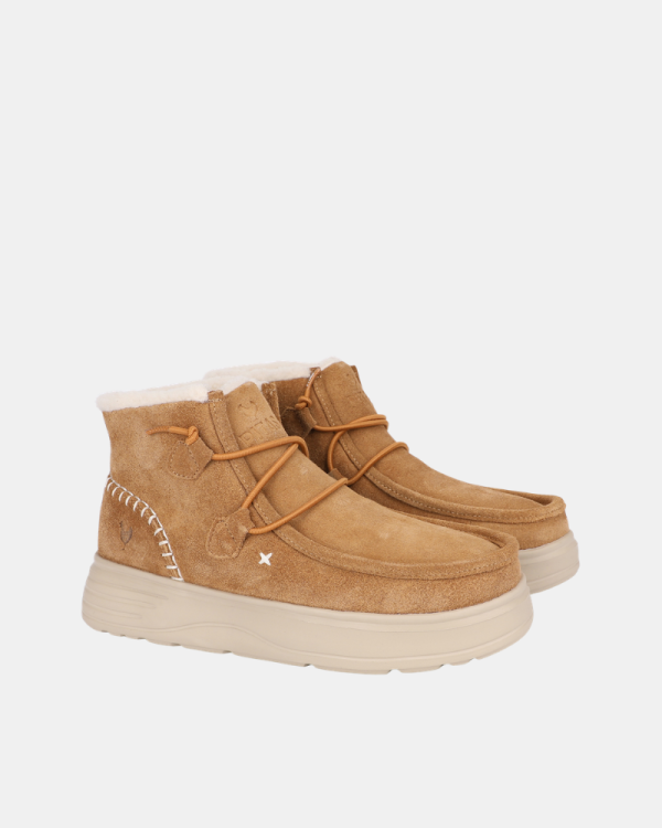 Botines Bajos Mujer Walkin Pitas Marrón SIDNEY