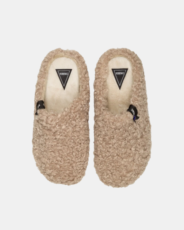 Zapatillas de casa Mujer Verbenas Marrón YORK CURLY