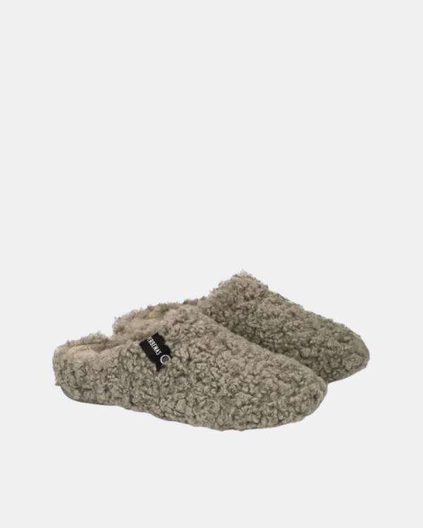 Zapatillas de casa Mujer Verbenas Verde YORK CURLY