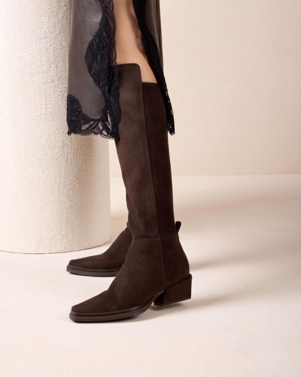 Botas altas para mulher Unisa castanhas GORETO ST