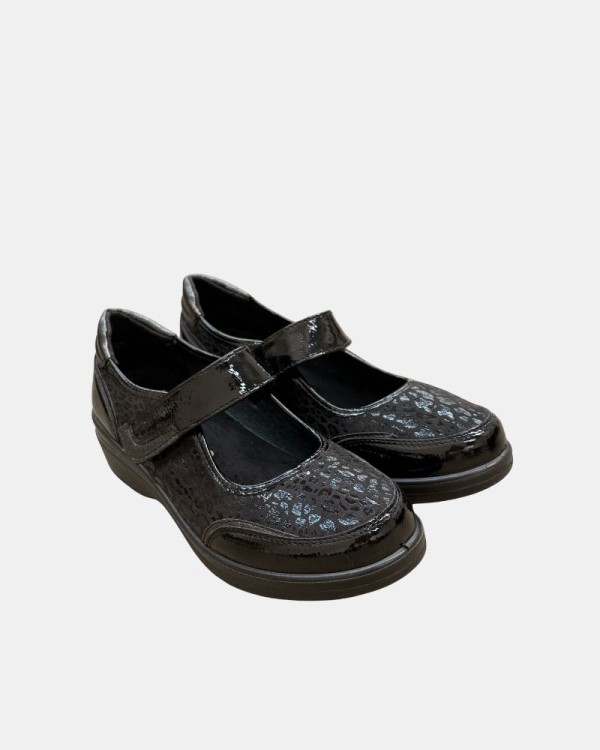 Sapatos Baixos Abertos Mulher Amarpies Preto 31031