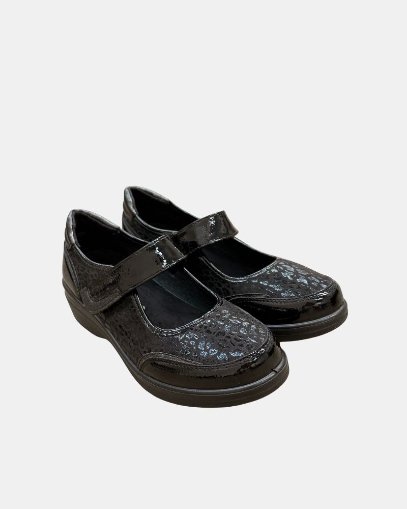 Sapatos Baixos Abertos Mulher Amarpies Preto 31031