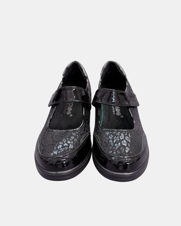 Sapatos Baixos Abertos Mulher Amarpies Preto 31031