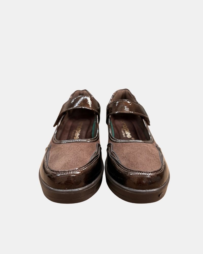 Sapatos Rasos Abertos Mulher Amarpies Taupe 31036
