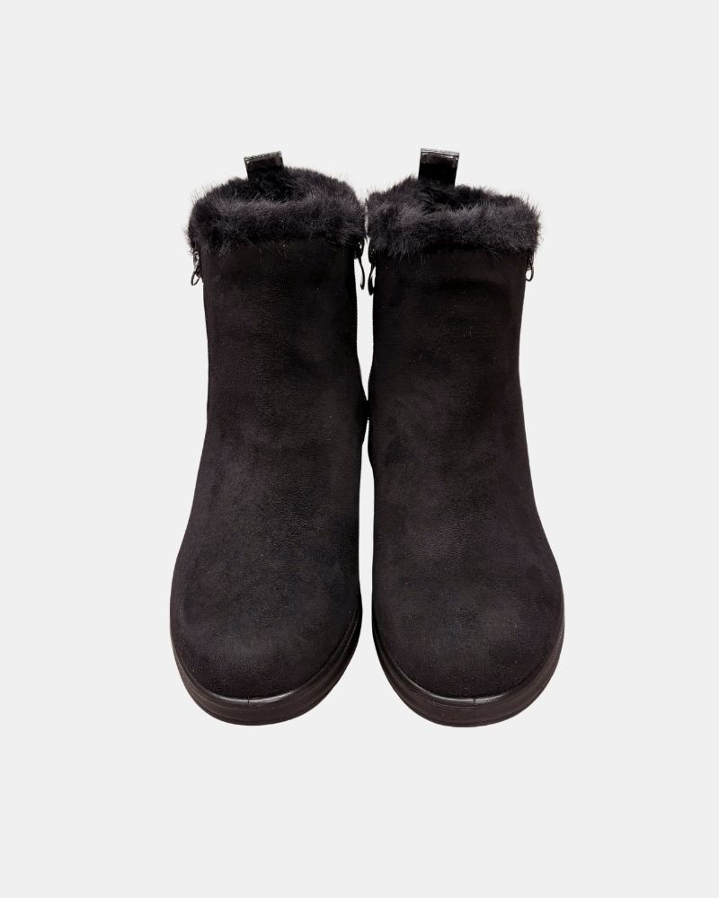Botines De pelo Bajos Mujer Amarpies Negro 31052