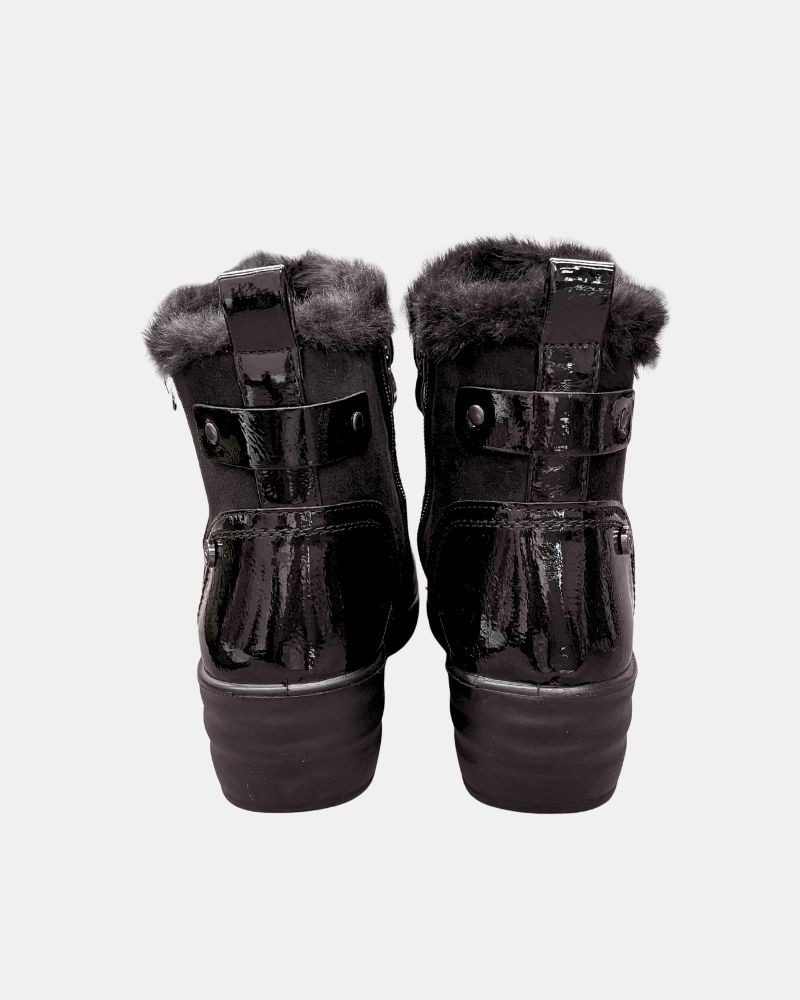Botines De pelo Bajos Mujer Amarpies Negro 31052