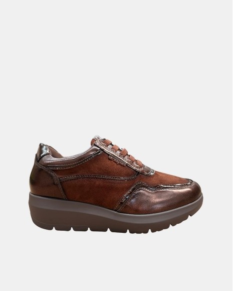 Sapatos Baixos Mulher Amarpies Bronze 31042