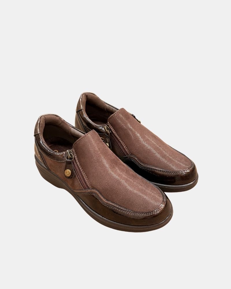 Sapatos Rasos Mulher Amarpies Castanho 31033