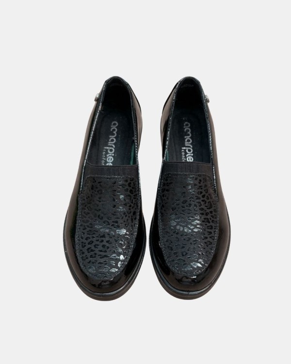 Zapatos Bajos Mujer Amarpies Negro 31047
