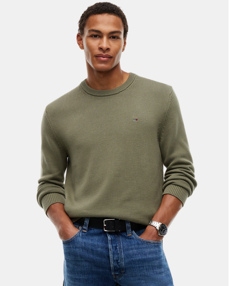 Camisola de manga comprida para homem TOMMY HILFIGER Verde DM0DM21787M04