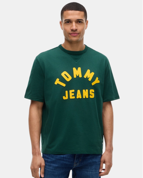 Camisetas Manga curta Homem TOMMY HILFIGER Verde DM0DM23544MBM