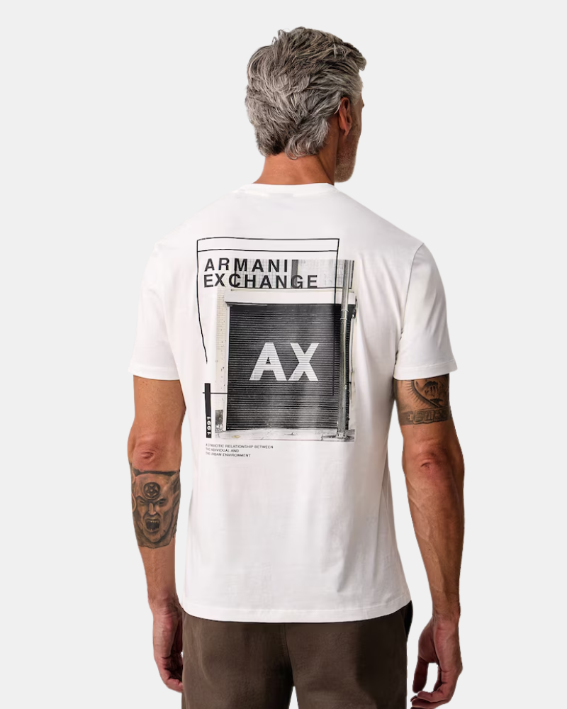 T-shirts de manga curta para homem ARMANI EXCHANGE Branco XM003038 AF10356
