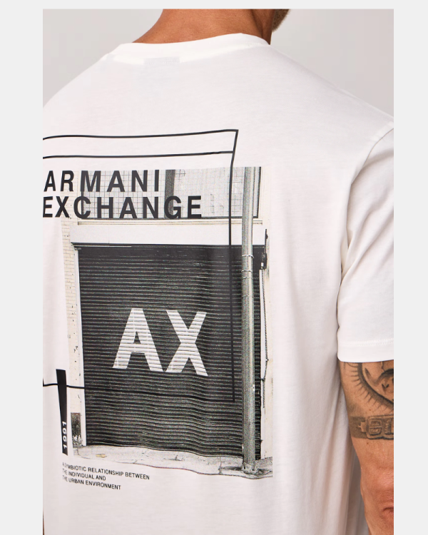 T-shirts de manga curta para homem ARMANI EXCHANGE Branco XM003038 AF10356