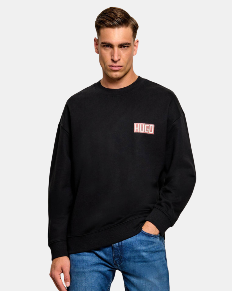 Sudaderas Manga larga Hombre HUGO Negro 50566074 DUREC