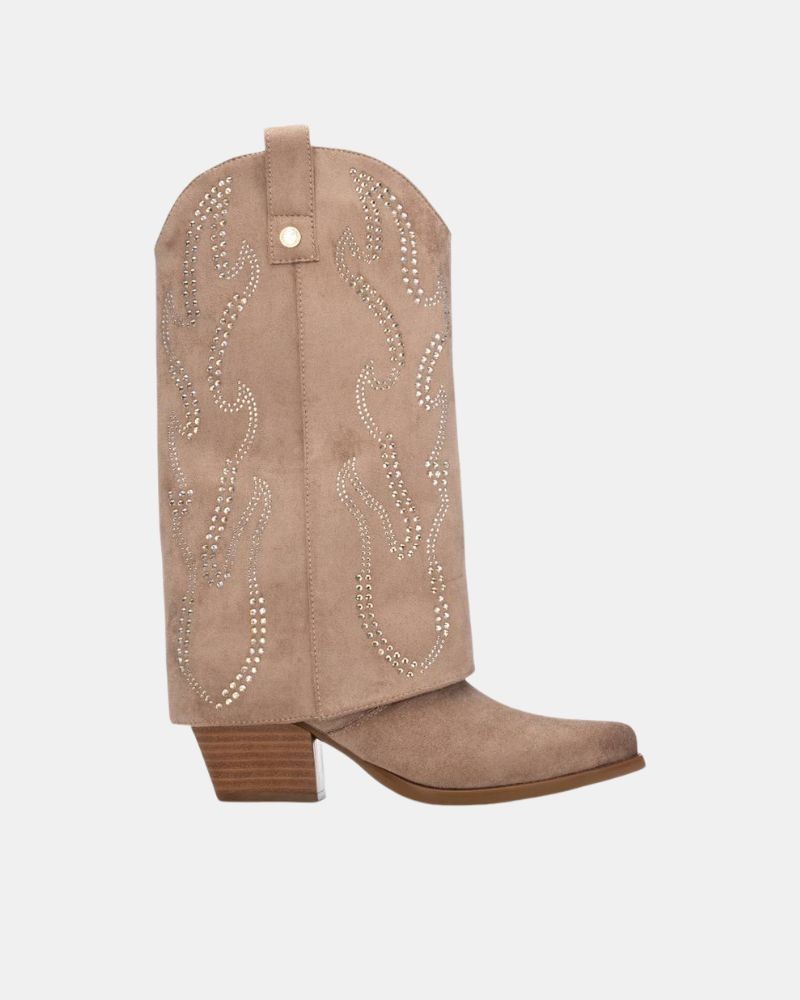 Botas Altas Cowboy Mujer XTI Beige 146097