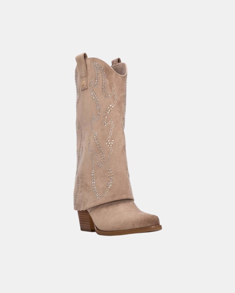 Botas Altas Cowboy Mujer XTI Beige 146097
