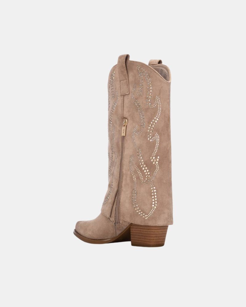 Botas Altas Cowboy Mujer XTI Beige 146097