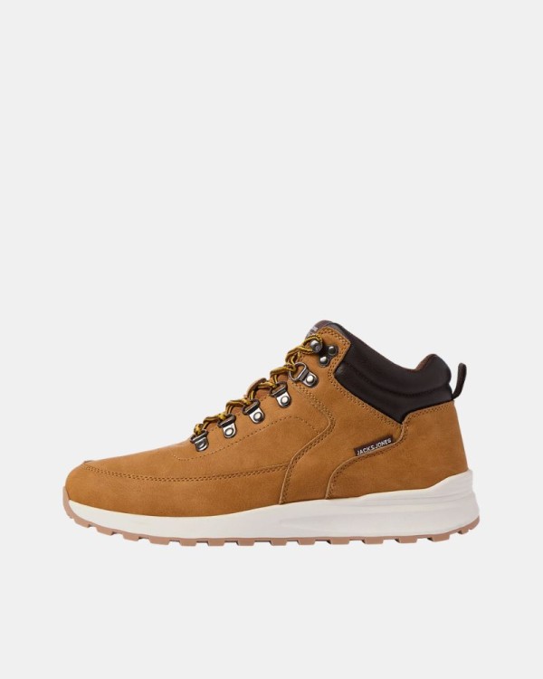 Zapatos Botines Bajos Altos Hombre JACK AND JONES Marrón 12301199 WEATON