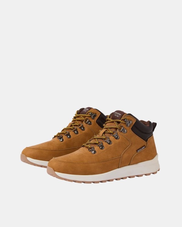 Zapatos Botines Bajos Altos Hombre JACK AND JONES Marrón 12301199 WEATON