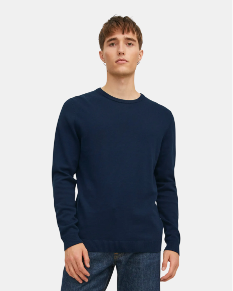 Jersey Manga larga Hombre JACK AND JONES Gris 12137190 BASIC