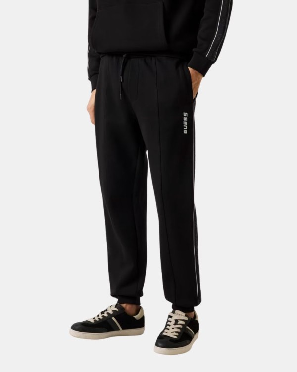 Calças de treino compridas para homem GUESS pretas Z2YB09 KB3P2