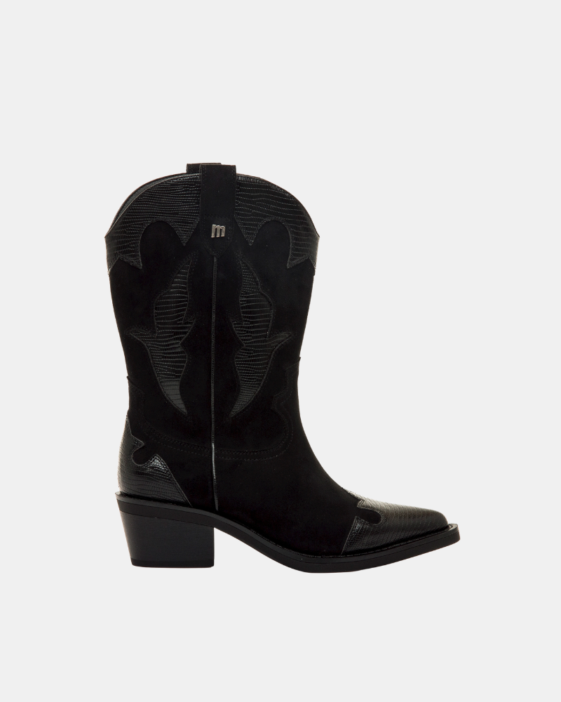 Botines Cowboy Mujer MUSTANG Negro 56371
